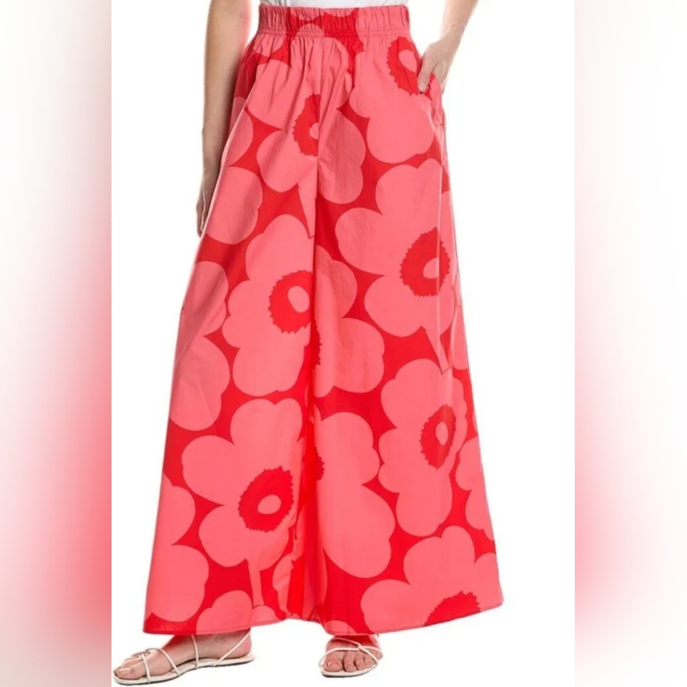 Marimekko Voimakukka Uniko Red Pants - Picture 3 of 10